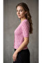 Women's Openwork Short Sleeve Knitwear Cardigan - 2