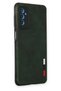 Shopilke Galaxy M52 5g Case Loop Leather Silicone (03058) - Green - 2