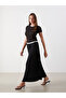 Pleated Skirt with Elastic Waist