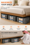 6PCS Gray Clothes Storage Bag,Quilt storage bag, Bed bottom storage bag, large capacity