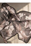 Madame Polo Latte Color Rose Patterned Cotton Soft Shawl Rose Series - 2