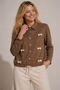 Bow Detailed Comfortable Fit Long Sleeve Lace-Up Women's Shirt - 7
