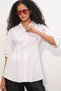 Women's Long Waist-Slit Shirt 20383 - White - 3