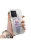 Xiaomi 14t 5g Compatible Silicone Edge Hard Back Anti-Fall Phone Case with Floral Pattern