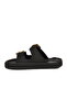 Black Lightweight Double-Strapped Women's Slippers Pc-55813 Z - 4