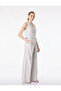 Wide Leg Striped Palazzo Trousers with Pile Detail and Pockets - 2