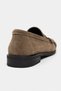 Naty Dark Beige Suede Genuine Leather Women's Loafer Shoes - 5