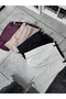 Stone Washed Basic Shorts Es-80-48 - 6