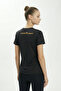 Women's Regular T-Shirt With Gold Foil Print - 4