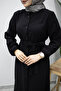 Buttoned Belted Dress Tsd260213 Black - 4
