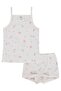 Civil Girl's Floral Underwear Set |   Lycra Single Jersey |   School Nursery and Daily Use - Ecru