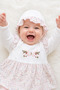 Seasonal 5 Piece Newborn Baby Girl Hospital Discharge Bodysuit Set Cotton 0-3 Months Boxed - 3