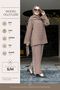 6350 - Stylish, Comfortable, Modal Soft Woven Fabric, Collar Detail, Loose Women's Set - 3