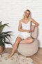 Raporlu Kaşkorse Sufre Shorts Pi̇cama Set - 2