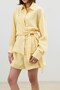 Yellow Modal Blend Tie-Dye Women's Shirt - 4