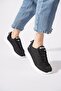Opesber Ribbon Tied Women's Sports Shoes Black - White - 2