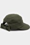 Women's Khaki Green Wide Brim Summer Hat |   Adjustable Visor Cap with Bow Detail