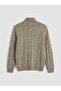 Ozmarka New Season Hair Knit Patterned Wool Blend Knitwear Men's Sweater - 6
