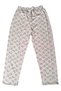 Glb-Stl41414 Seasonal Viscose Combed Cotton Trousers with Elastic Waist Cream
