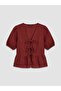 Lcw Vision V-Neck Balloon Sleeve Blouse