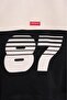 Men's Yoke Detail Sweatshirt Black-Light Beige - 5