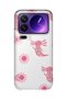 Xiaomi 17 Pro Compatible Pink Axolotl Patterned Transparent Phone Case