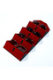 Four Piece Fold-up Sunglass's Case, Red