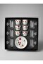بيالات شاهي و قهوه مع صحون باشكال متنوعه مشجره وورود تححففففه 18 قطعه
