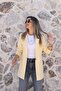 Light Yellow Single Button Blazer