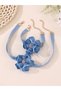 Pack of 4 - Blue Floral Necklace and Bracelet - 2