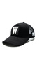Black Mesh Hat with Letter Patch Detail |   Sports Hat Suitable for Daily Use - Trucker Cap