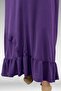 62010 plus size front buttoned rivet detail airobin dress - plum - 4