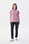 N O V a |   Tek Üst Pudra Women's Lycra High Collar Half Snap Nurse and Doctor Uniform Scrubs - 3