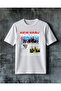 Newyork Brooklyn 3 Printed Oversize T-Shirt