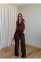 Brown Selva 100% Cotton Vest and Pants Set - 8486 - 6