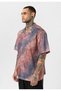 Patterned Ribbed Oversize Shirt - 4