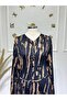 Women's New Season Buttoned Combed Cotton Dress - 4