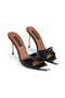 Viola Heeled Slippers - Black - 5