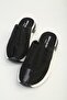 Stone Detailed Mesh Thick Sole Daily Women's Slippers