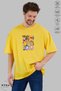 Unisex Crew Neck Winnie the Pooh Printed Cotton Oversize Short Sleeve T-Shirt - 3
