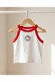 White Halter Neck Hello Kitty Printed Girl's Crop Undershirt - 4