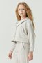 Girl's Detailed Hooded Sweat Top - 7