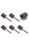 5Pcs 15mm Flap Wheels Shank Mounted Sanding Disc Abrasive Wheel 80 Grits For Electric Drills Benc... - 3