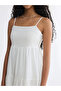 Rmz Gi̇yi̇m Farkiyla Square Roba Collar Rope Strap Layered Dress - 3