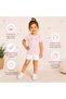 13905-26 Girl's Stoned Star Detailed Cotton T-Shirt - 2