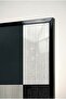 Bauhaus Harmonious Pastel Toned Abstract 3-Piece Glass Painting Set with Black Metal Frame for Home and Office - 4