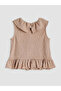 Trendlucky Girls' Undershirt with Oval Neckline and Flounces - 4