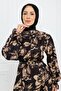 Seasonal Tunic Dress with Flower-Patterned Belt Detail - 7