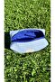 Blue Gingham Fabric Makeup Bag, Portable Travel Size Makeup Bag - 5