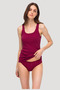 Women's 3-Piece Thick Strap Tank Top & Panties Double Underwear Set - 100% Cotton Comfortable & Breathable Fabric - 4